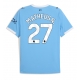 Maillot de foot Manchester City Matheus Nunes #27 Domicile vêtements 2025-26 Manches Courtes Maillot de foot Manchester City Matheus Nunes #27 Domicile vêtements 2025-26 Manches Courtes